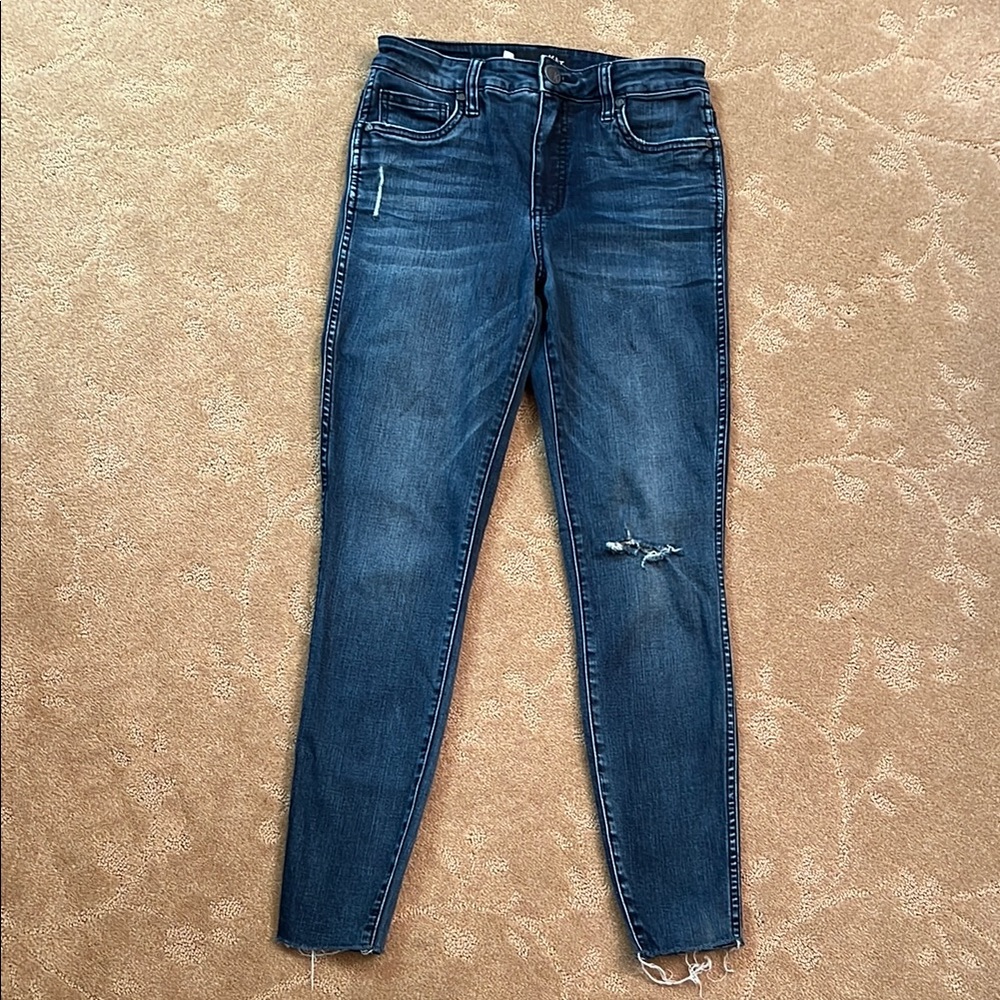 Kut From The Kloth Connie Fab Ab Ankle Skinny Jeans, Sz 0